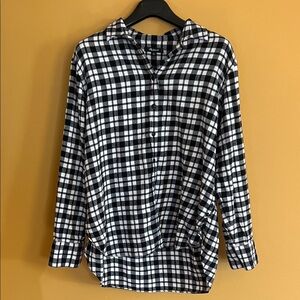 Madewell Black and White Plaid Men's Shirt
